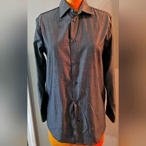 Boys Grey Chaps size Large (14-16) dress shirt